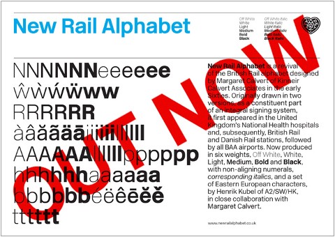 new york times font alphabet. New Rail Alphabet, 2009