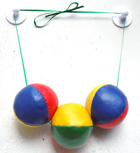 Plastic Seconds Juggling Balls Necklace