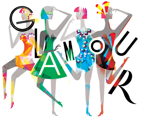 Lesley Barnes glamour mag print Lesley Barnes glamour mag print