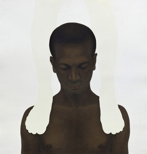 CROPuntitled, pigmenst on paper, 24x26inches,2011