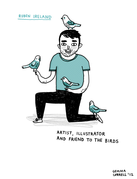 hello Ruben Ireland by Gemma Correll