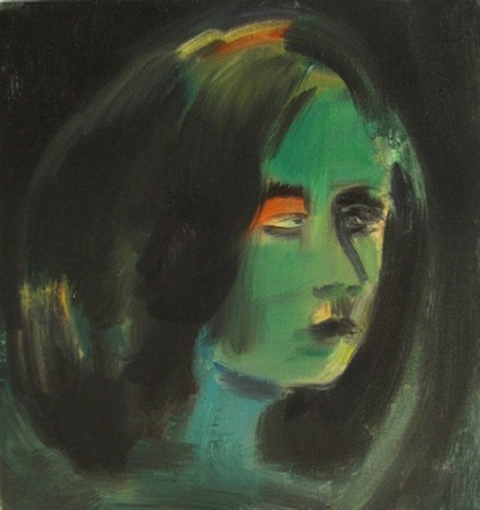 Emerald oil on linen 23 x 22cm 2013