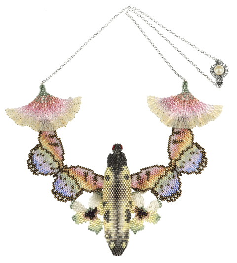 Clara Francis BUG_BUTTERFLY_FLOWER bead necklace