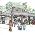 Drawing of The Fruit Factory thb